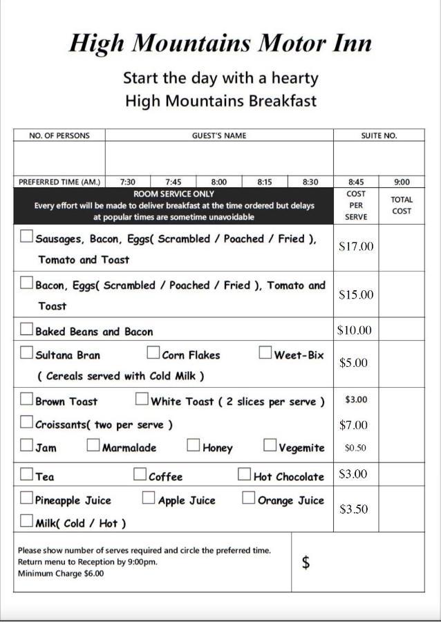 High Mountains Motor Inn Blackheath Exterior foto
